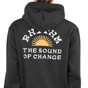 Rhythm Brand Fleece Pullover Hoodie - Black