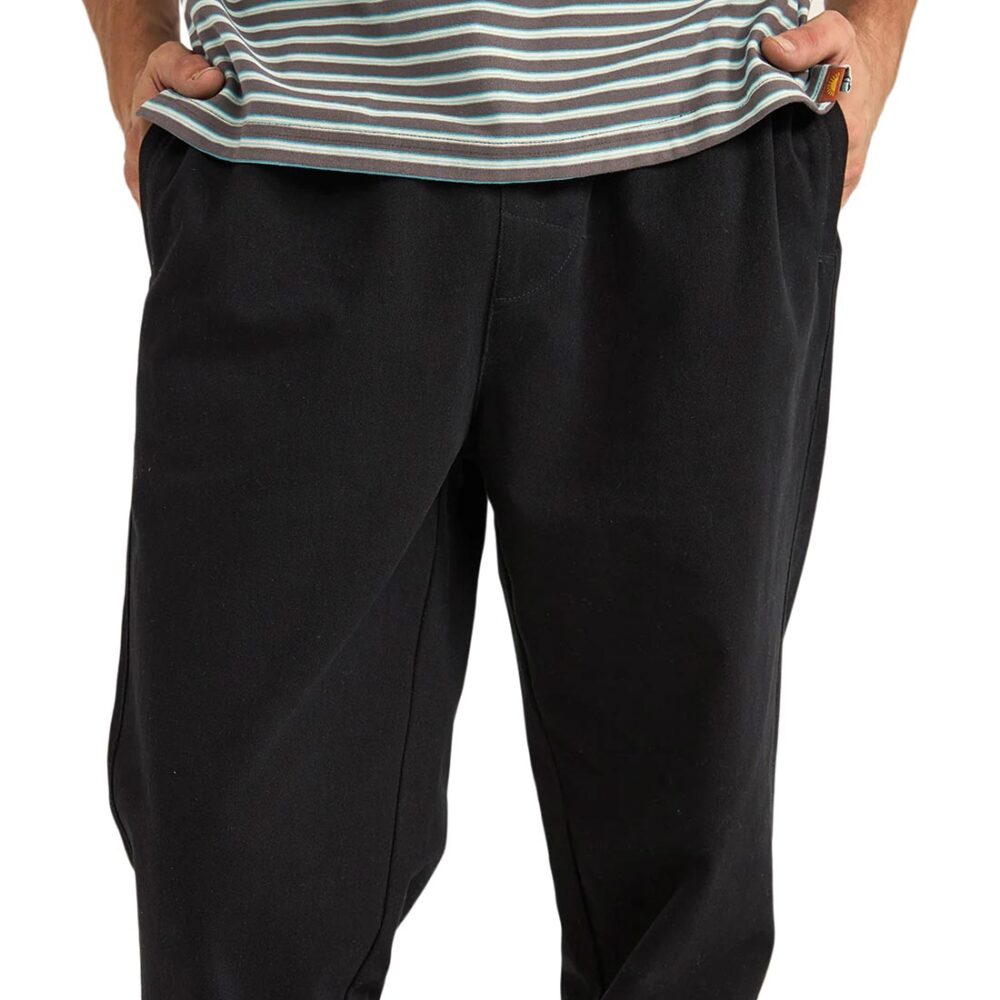 Rhythm Brushed Jam Relaxed Pants - Black