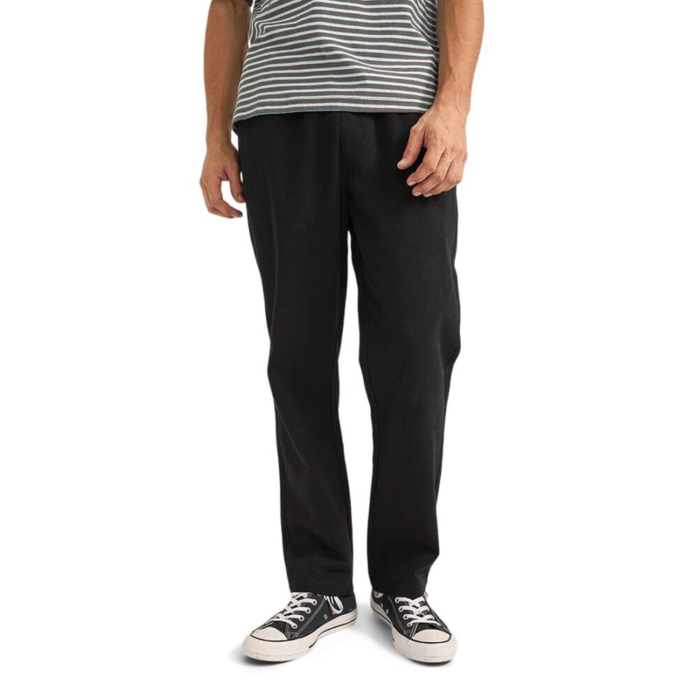 Rhythm Brushed Jam Relaxed Pants - Black