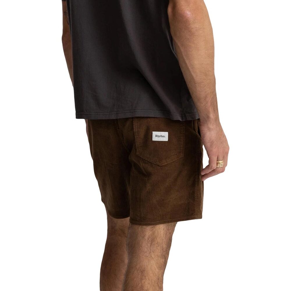 Rhythm Classic Cord Jam Walk Shorts - Chocolate (SP25)