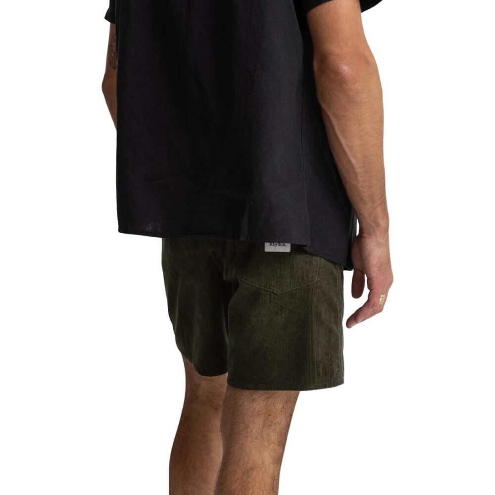 Rhythm Classic Cord Jam Walk Shorts - Olive (SP25)