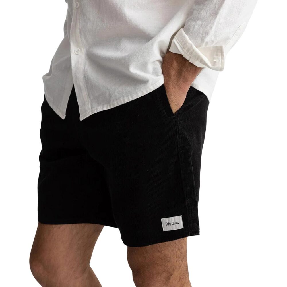 Rhythm Classic Cord Jam Walk Shorts - Vintage Black