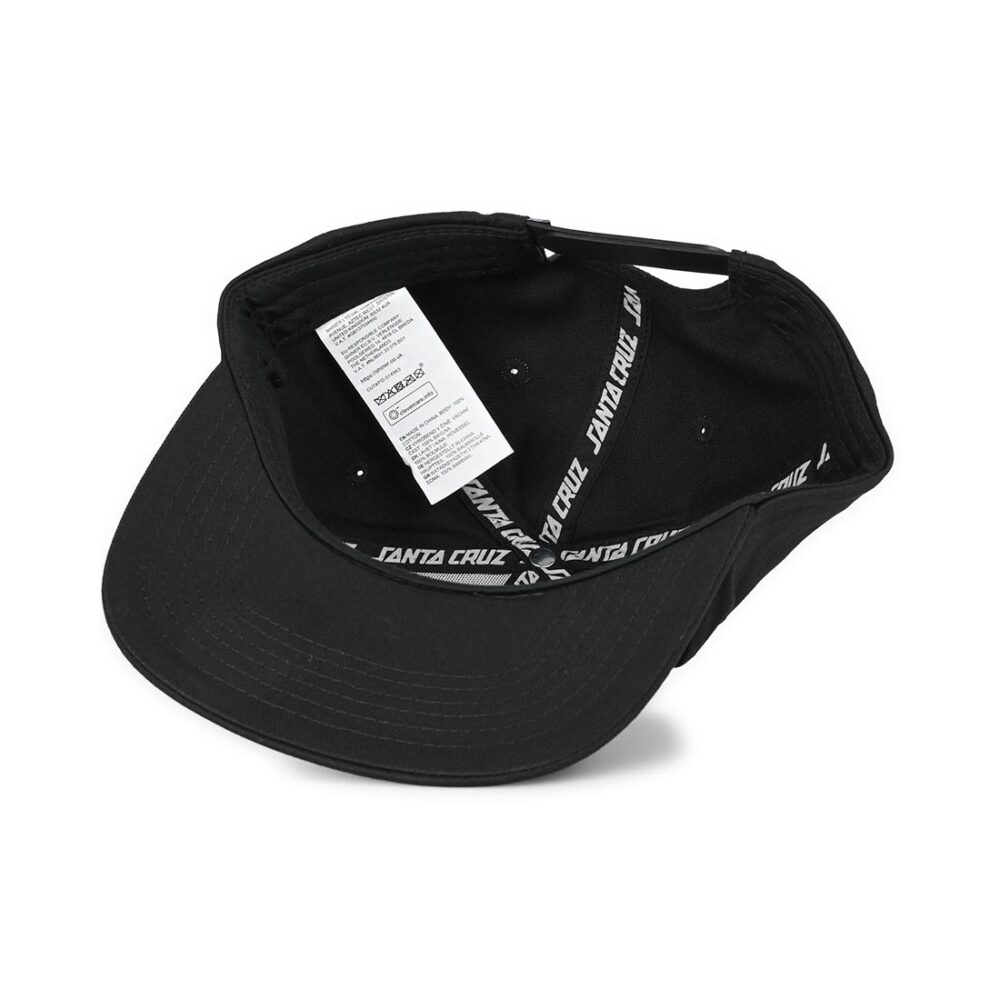 Santa Cruz Tonal Dot Snapback Cap - Black