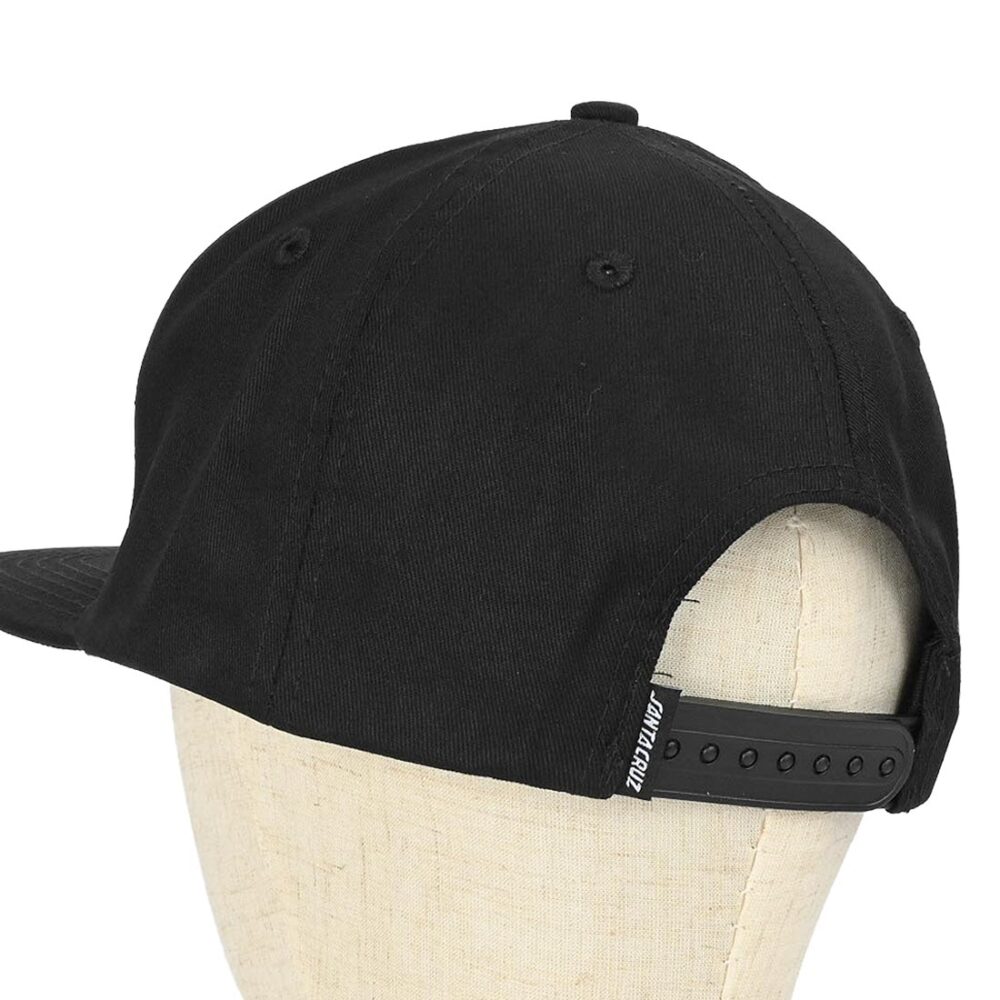 Santa Cruz Tonal Dot Snapback Cap - Black
