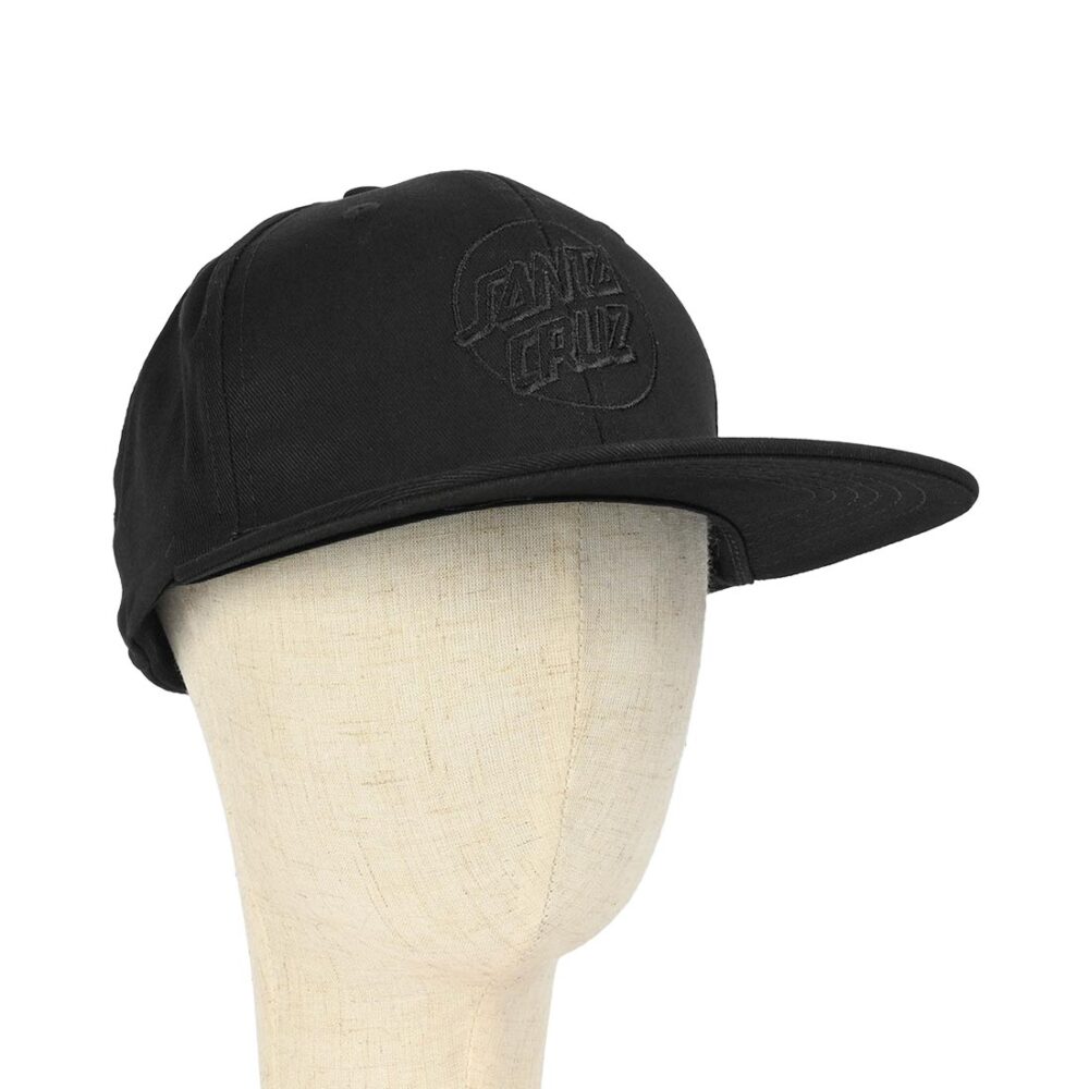 Santa Cruz Tonal Dot Snapback Cap - Black