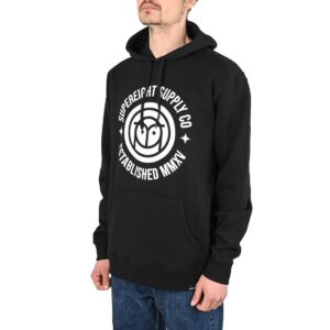 Supereight x Outwood Owl Pullover Hoodie - Black