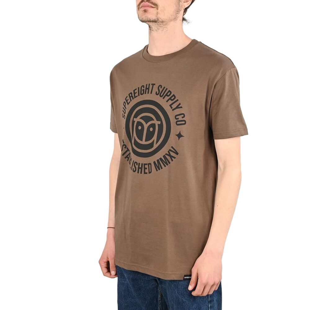 Supereight Supply Co Owl S/S T-Shirt - Walnut