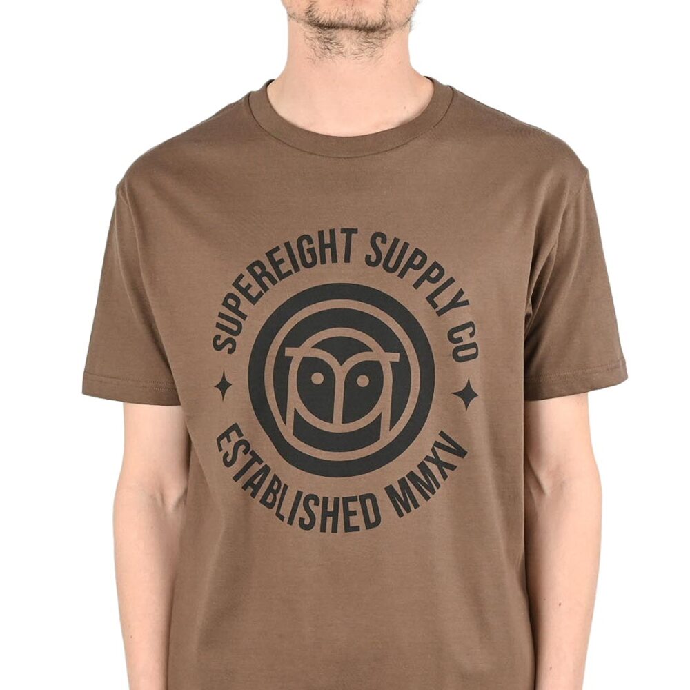 Supereight Supply Co Owl S/S T-Shirt - Walnut