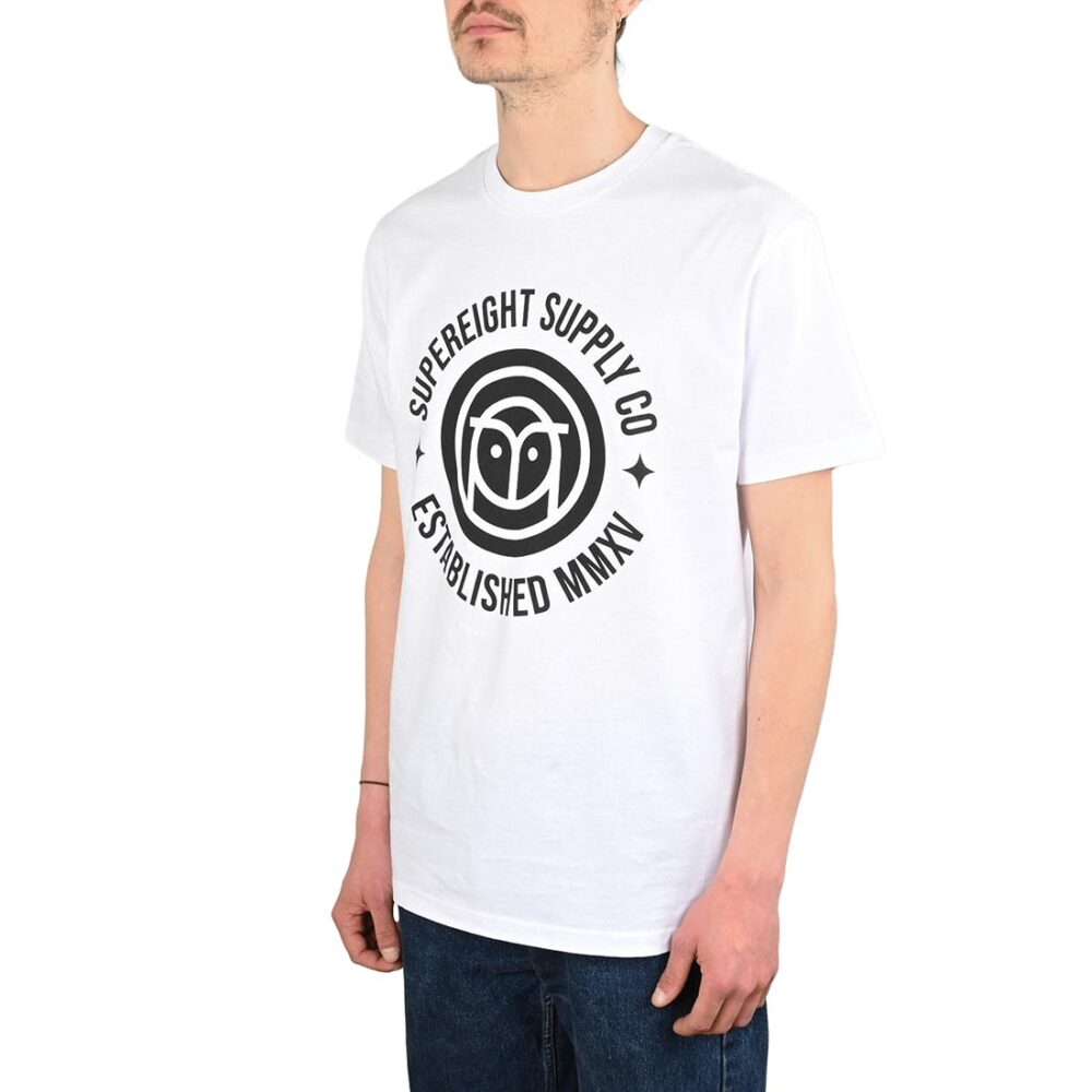 Supereight Supply Co Owl S/S T-Shirt - White