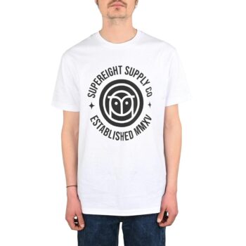 Supereight Supply Co Owl S/S T-Shirt - White