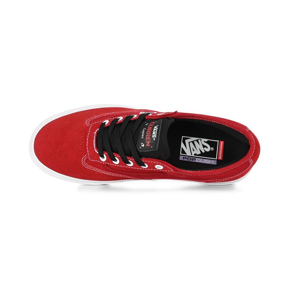 Vans Curren Caples Skate Shoes - Red/White