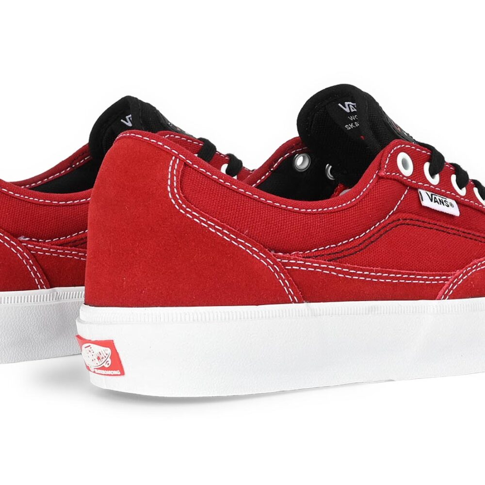 Vans Curren Caples Skate Shoes - Red/White