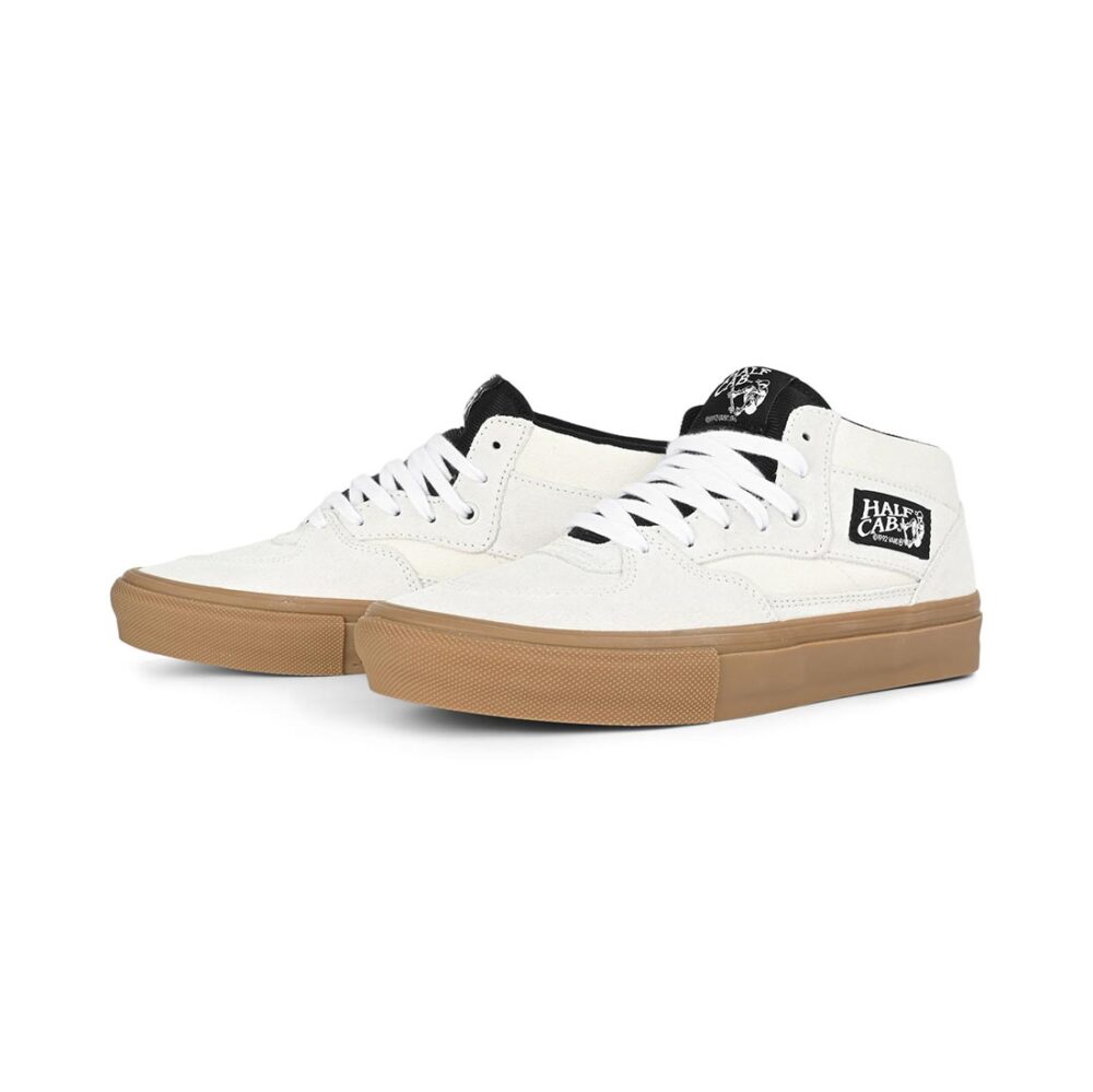 Vans Half Cab Skate Shoes - Antique White/Gum