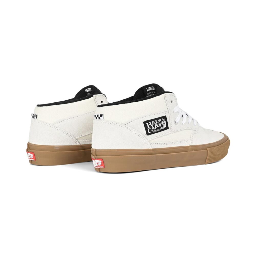 Vans Half Cab Skate Shoes - Antique White/Gum
