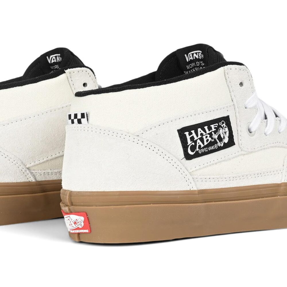 Vans Half Cab Skate Shoes - Antique White/Gum