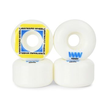 Wayward Waypoint Formula 52mm Skateboard Wheels - White/Yellow