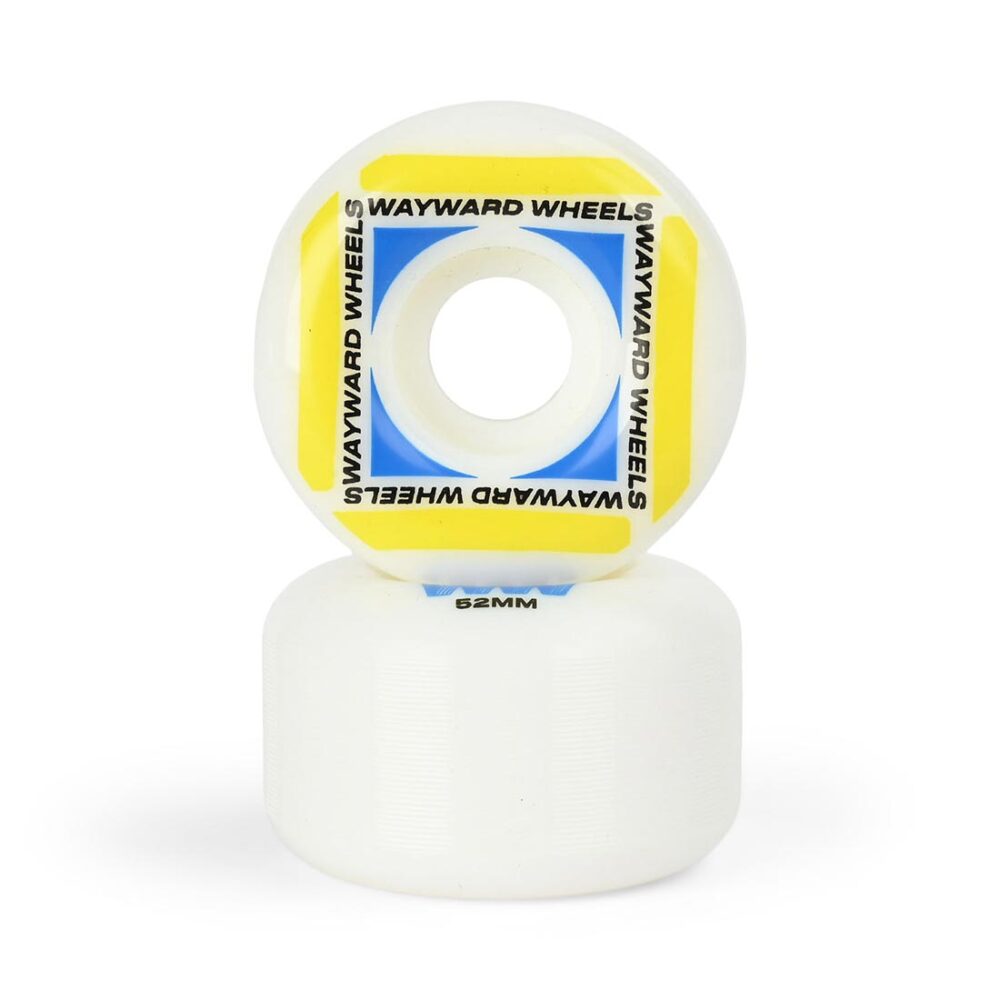 Wayward Waypoint Formula 52mm Skateboard Wheels - White/Yellow