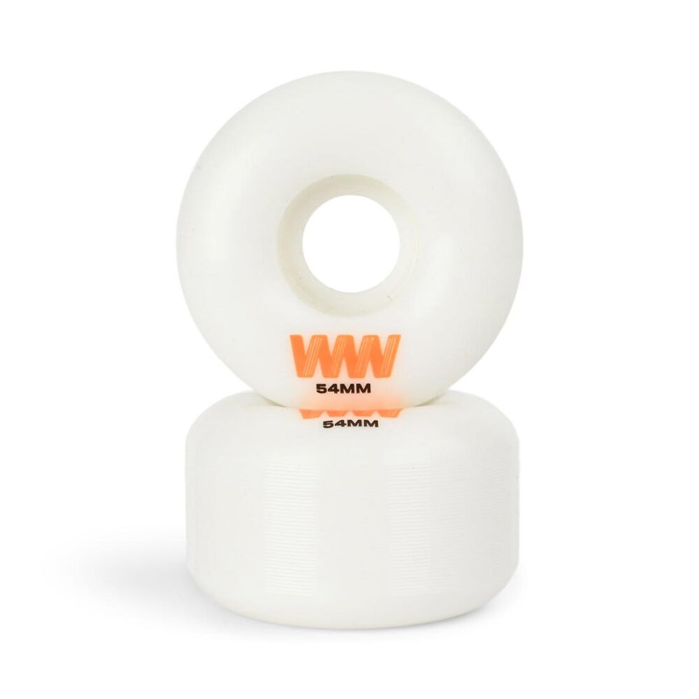Wayward Waypoint Formula 54mm Skateboard Wheels - White/Orange