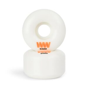 Wayward Waypoint Formula 54mm Skateboard Wheels - White/Orange
