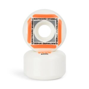 Wayward Waypoint Formula 54mm Skateboard Wheels - White/Orange