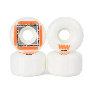 Wayward Waypoint Formula 54mm Skateboard Wheels - White/Orange