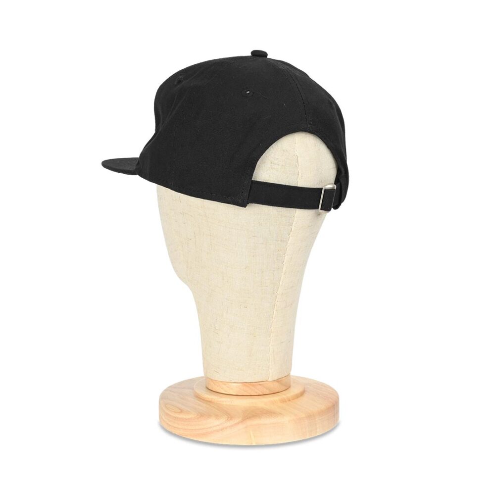 Zero Single Skull Strapback Cap - Black