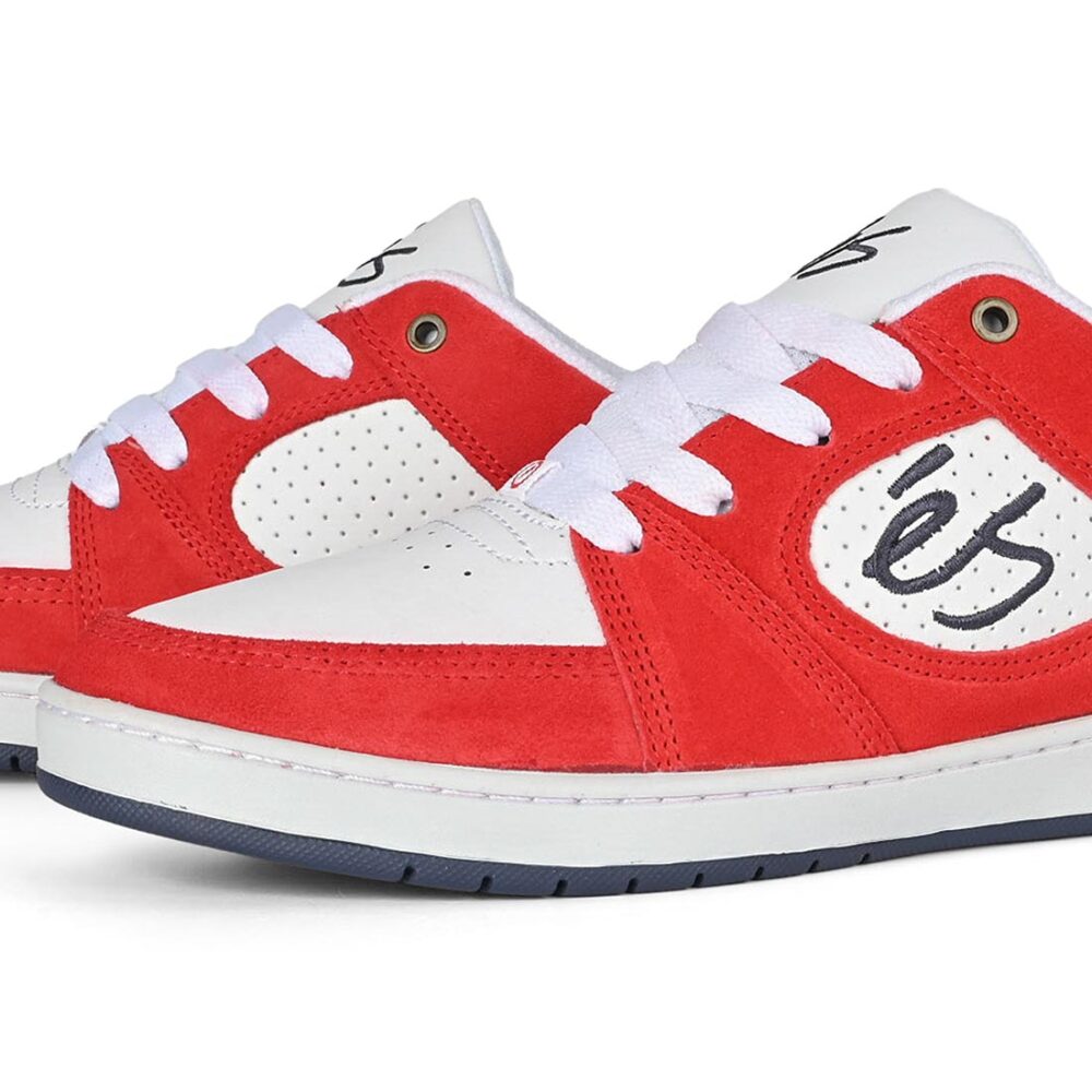 eS Accel Slim Skate Shoes - Red/White/Navy