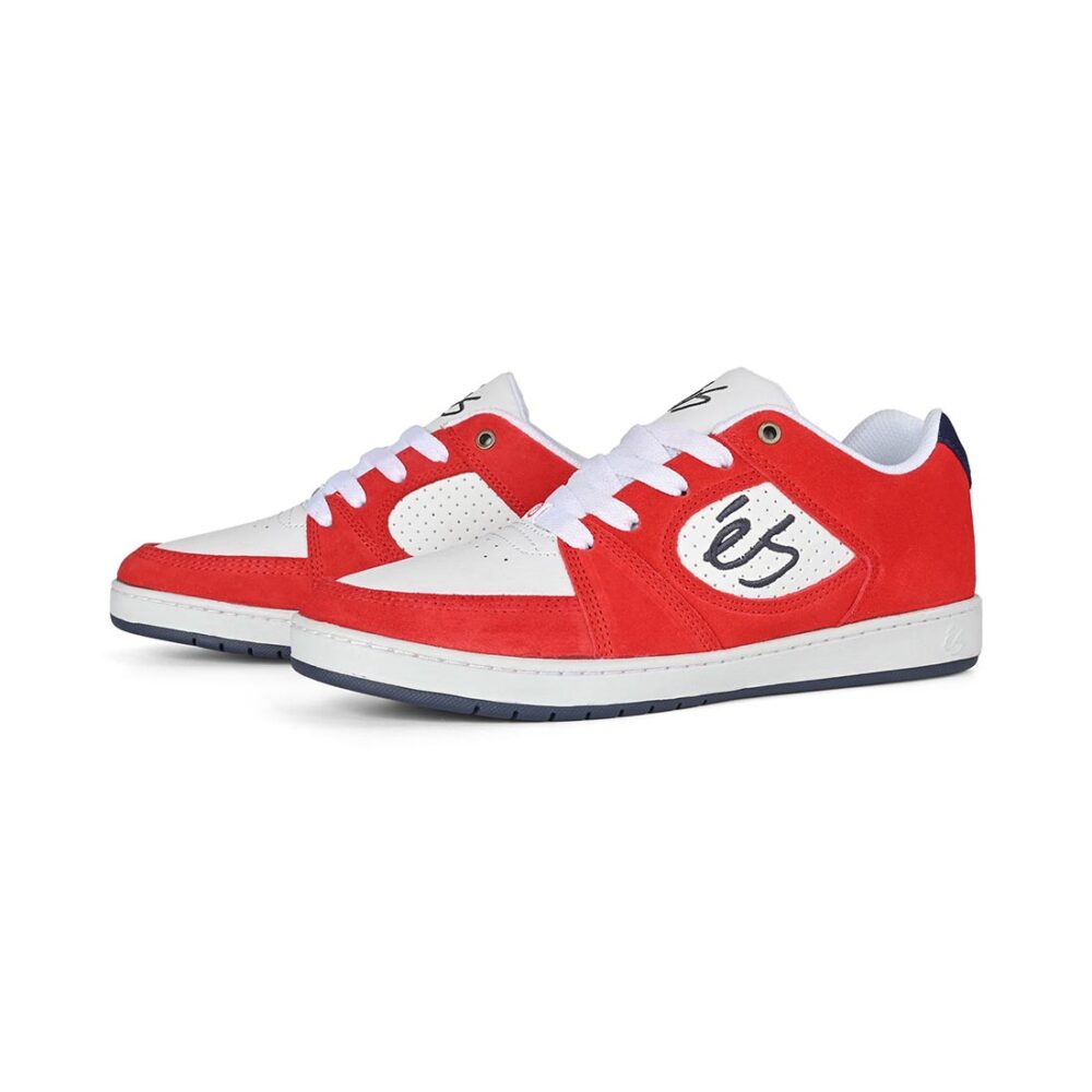 eS Accel Slim Skate Shoes - Red/White/Navy