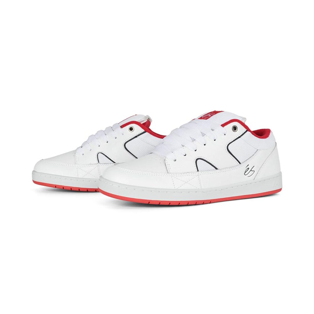 eS Sophisto Low Top Skate Shoes - White/Navy/Red