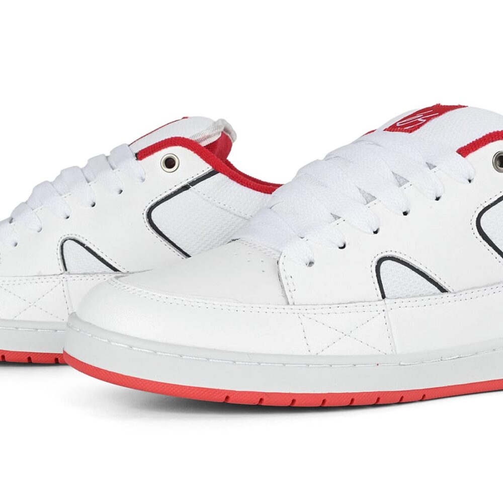 eS Sophisto Low Top Skate Shoes - White/Navy/Red