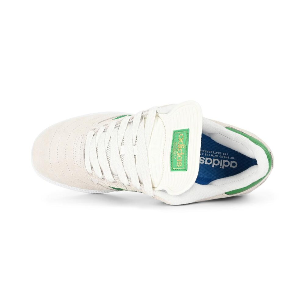 Adidas Busenitz Skate Shoes - Crystal White/Crystal White/Gold Metallic