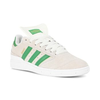 Adidas Busenitz Skate Shoes - Crystal White/Crystal White/Gold Metallic