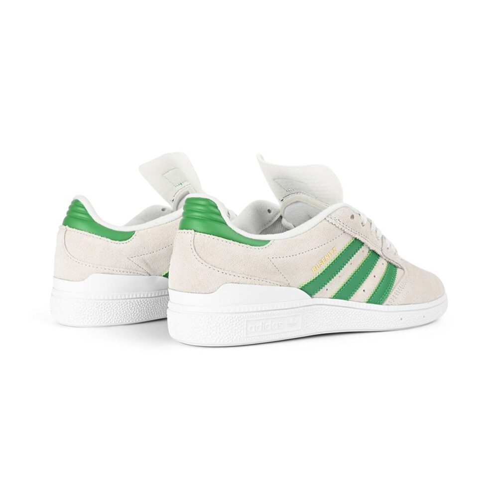 Adidas Busenitz Skate Shoes - Crystal White/Crystal White/Gold Metallic