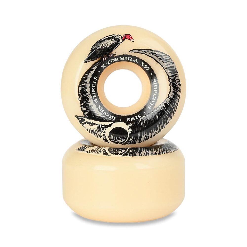 Bones X-Formula Floor Horns V5 Sidecut 97a 52mm Skateboard Wheels