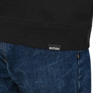 Etnies Corp Combo Pullover Crew Sweatshirt - Black/Yellow/White