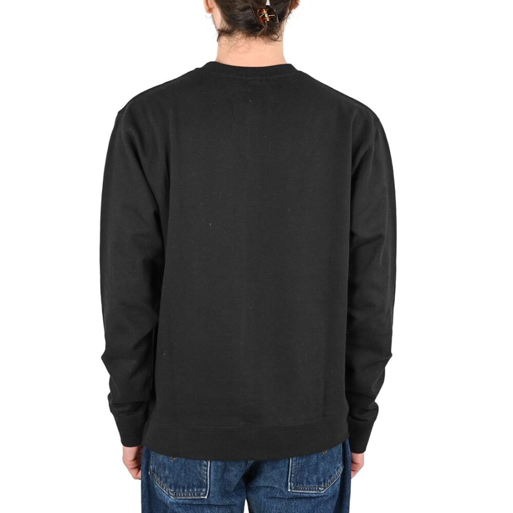 Etnies Corp Combo Pullover Crew Sweatshirt - Black/Yellow/White