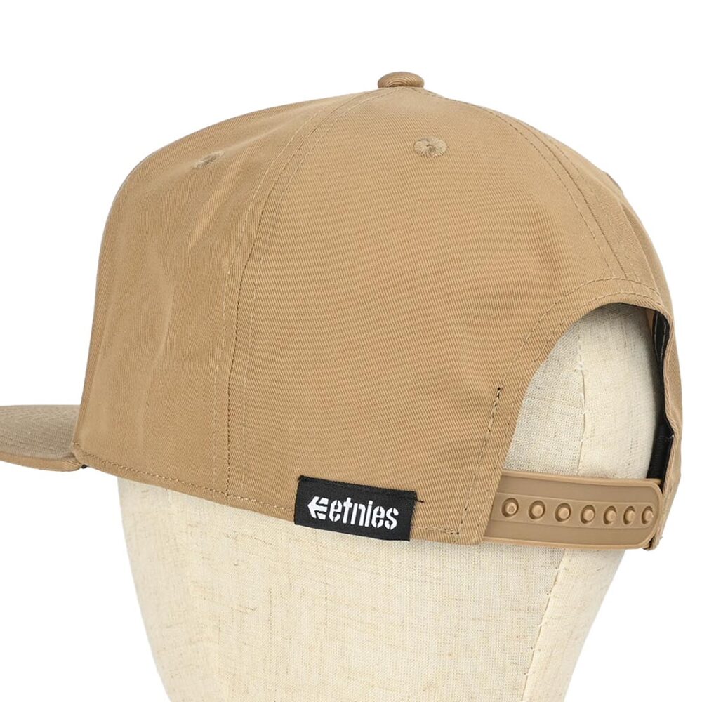 Etnies Corp Snapback Cap – Tan/Blue