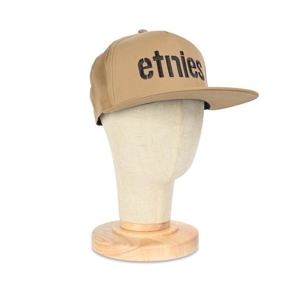 Etnies Corp Snapback Cap – Tan/Blue