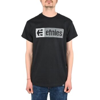 Etnies New Box S/S T-Shirt - Black/Grey/Grey