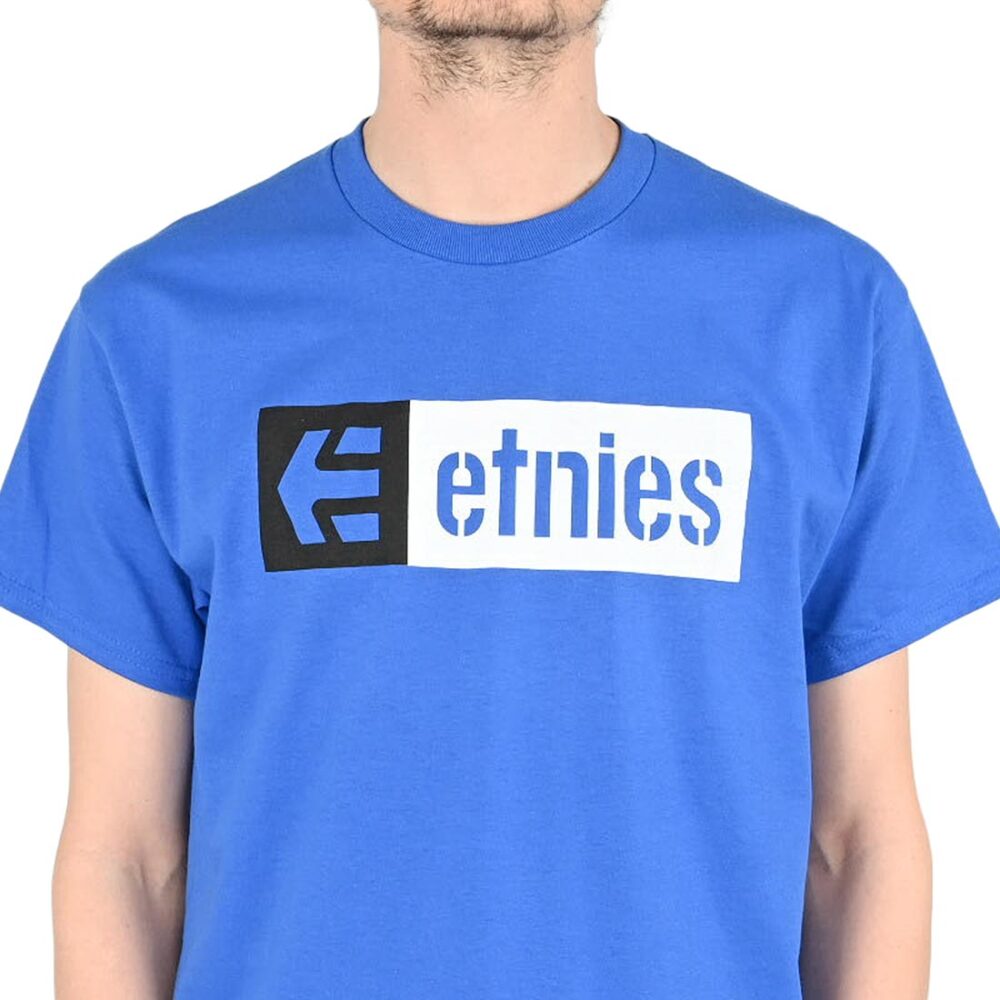 Etnies New Box S/S T-Shirt - Royal/Black/White