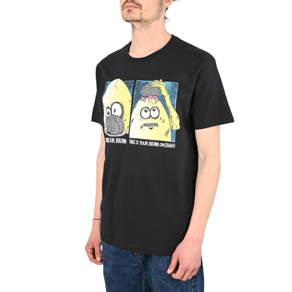 Heroin Egg Brain S/S T-Shirt - Black