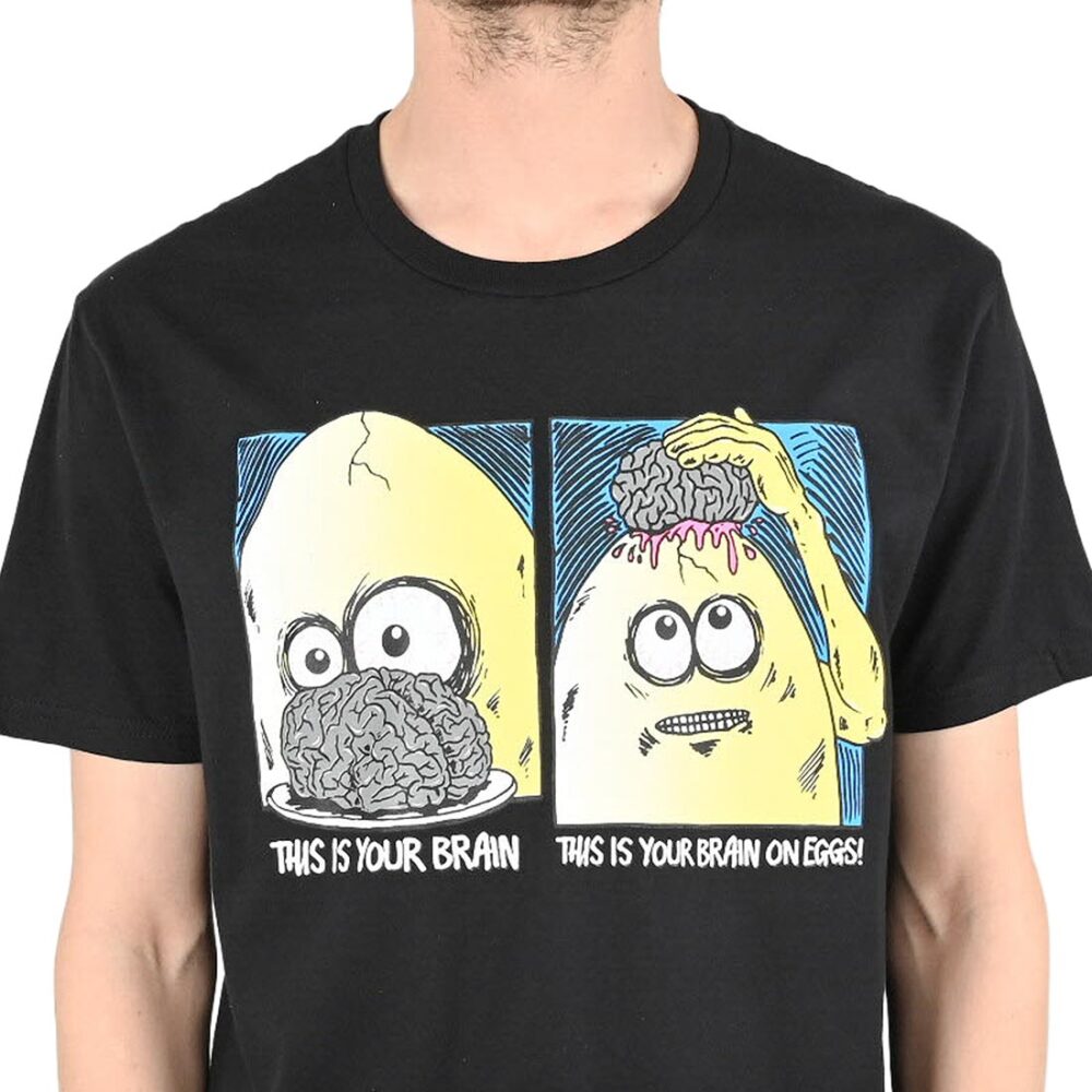 Heroin Egg Brain S/S T-Shirt - Black