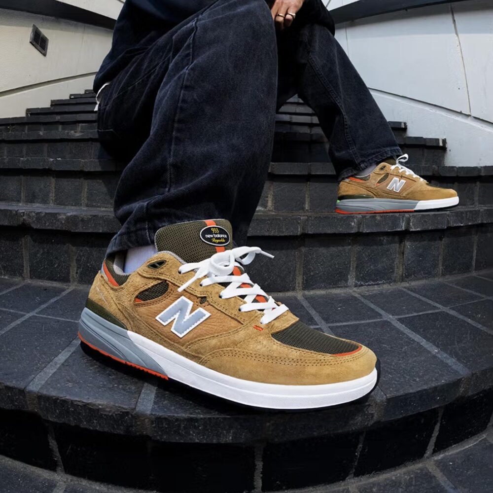 New Balance Numeric Reynolds 933 Skate Shoes - Camel/Dark Brown