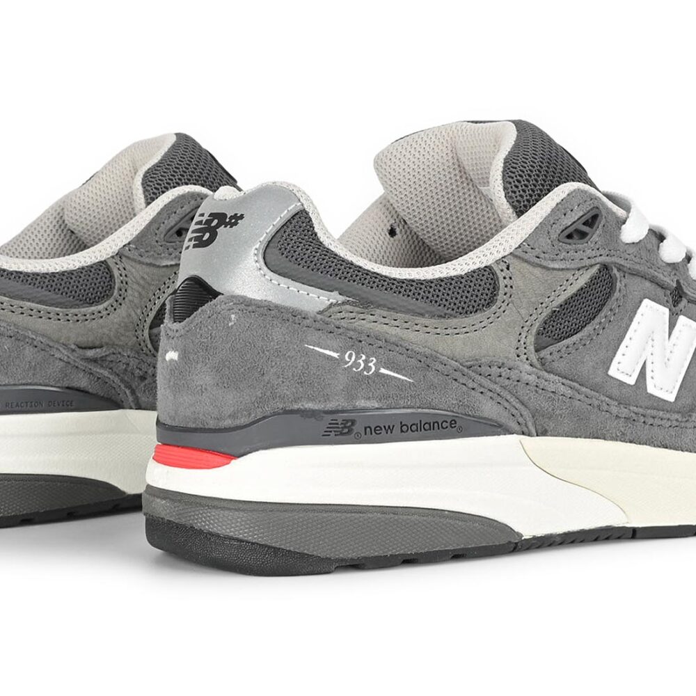 New Balance Numeric Reynolds 933 Skate Shoes - Dark Grey/White