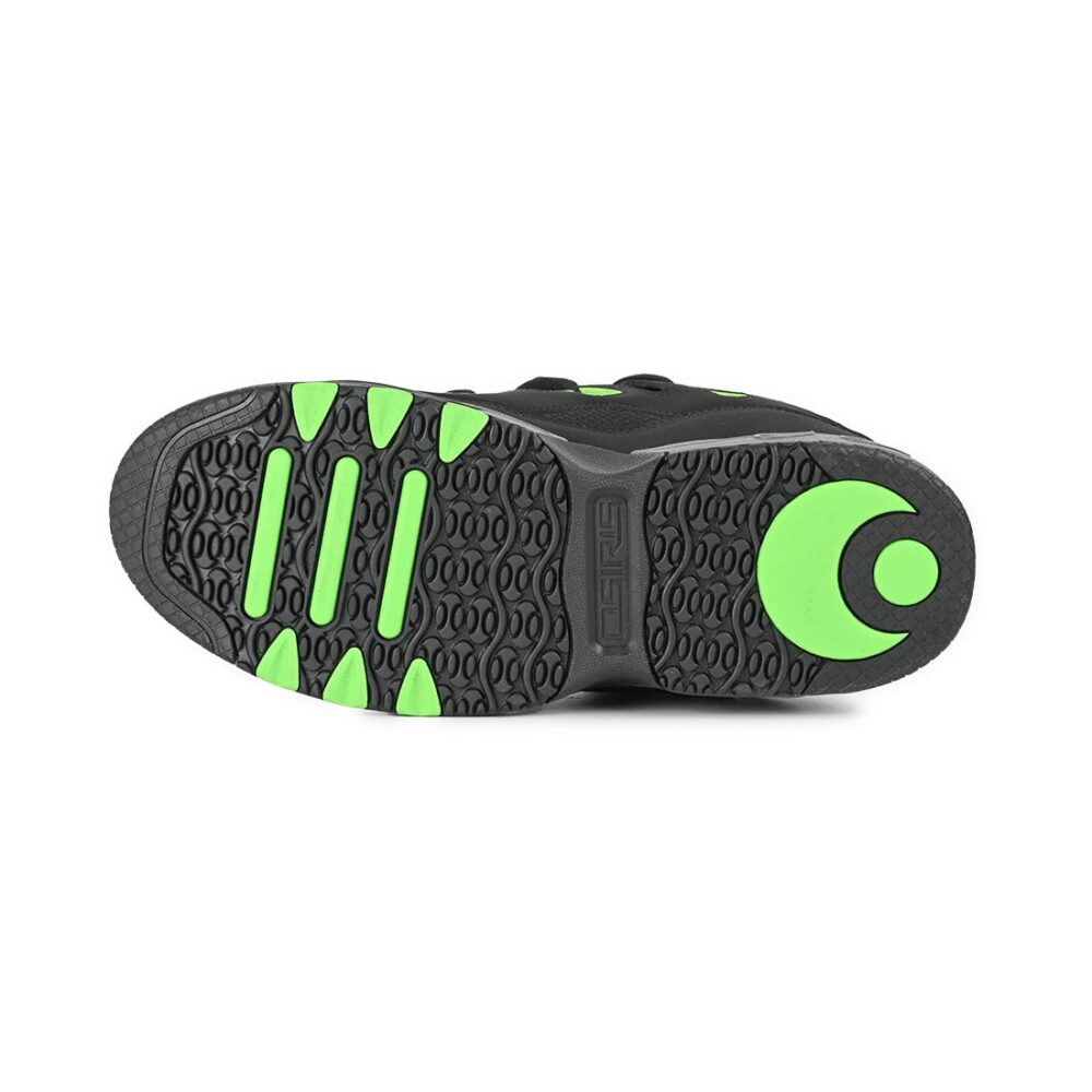 Osiris D3 E Skate Shoes - Black/Charcoal/Green