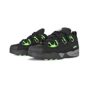 Osiris D3 E Skate Shoes - Black/Charcoal/Green