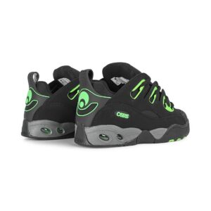 Osiris D3 E Skate Shoes - Black/Charcoal/Green