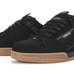 Osiris Peril Skate Shoes - Black/Black/Gum