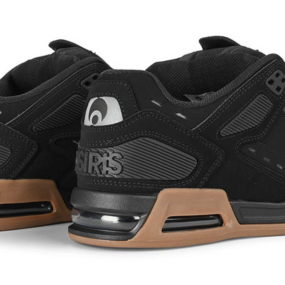 Osiris Peril Skate Shoes - Black/Black/Gum