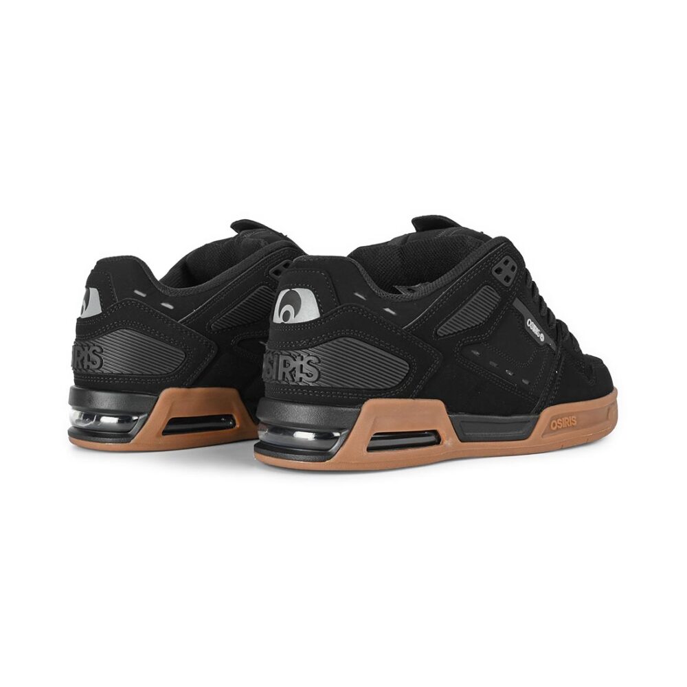 Osiris Peril Skate Shoes - Black/Black/Gum